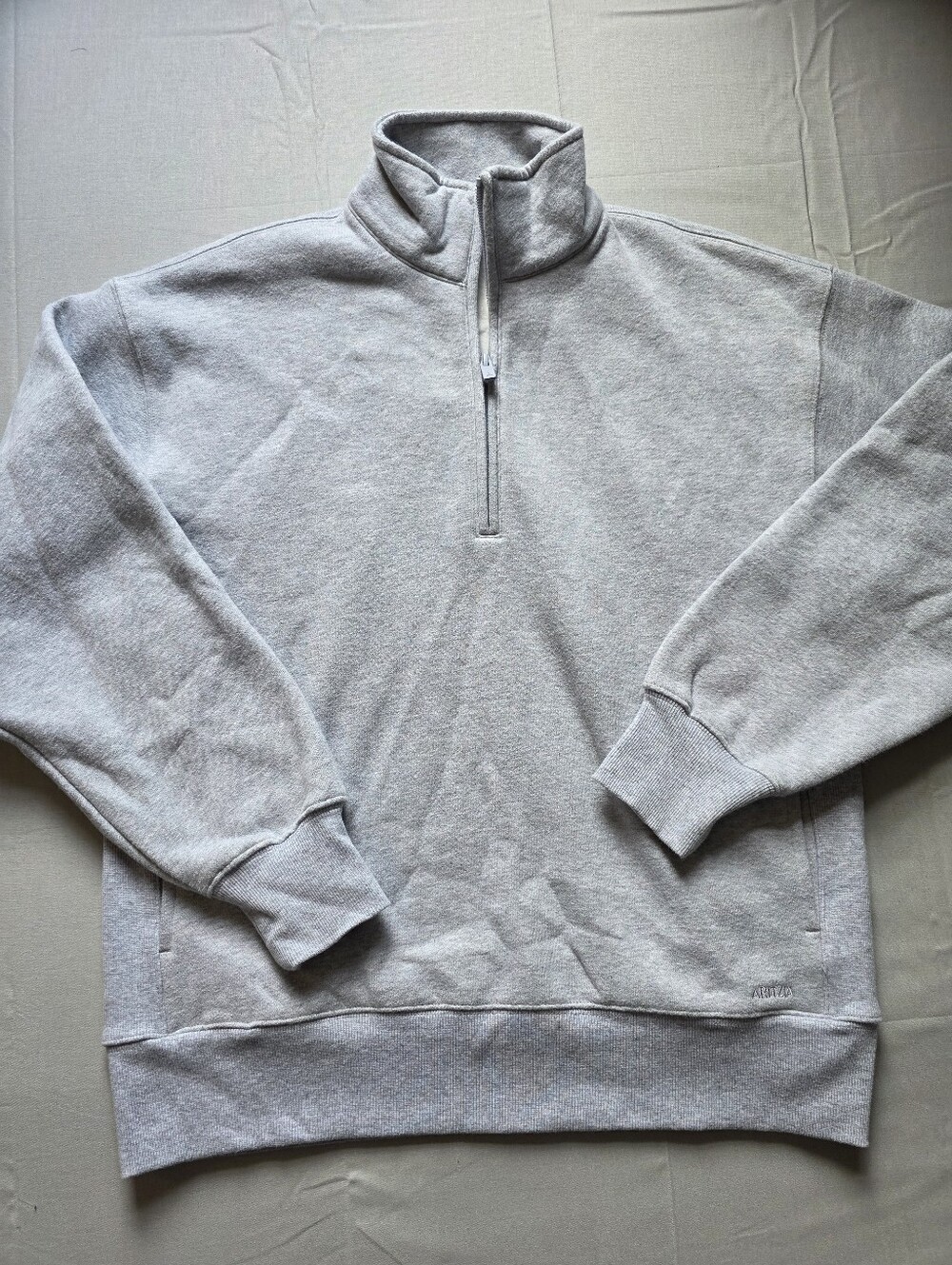 Aritzia Boyfriend Cozy Fleece Quarter-Zip Sweatshirt XS